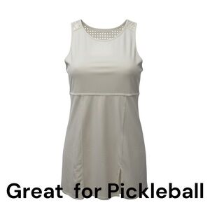 Tuckernuck White Cane Victoria Tennis Dress and Short Set Small